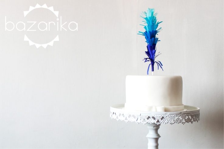Blue Cake topper (Bazarika)